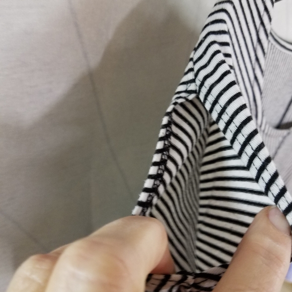 C est 1946 Black White Striped Tie Sleeve - Picture 7 of 7